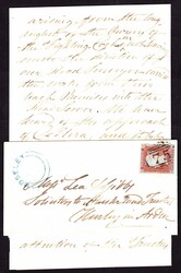 1848 BIRMINGHAM/'MOSELEY' UDC/ PL.69 (SG8)(SB). Fine envelope with ...