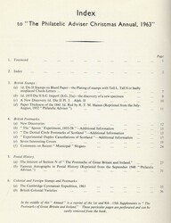 PHILATELIC ADVISER ANNUAL, CHRISTMAS 1963. Useful articles on the 1d ...
