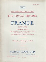 2565: Francia - General auction catalogues