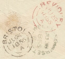            PL.7(OG)(SG21) ON COVER. Envelope Bewdley to Bristol with ...