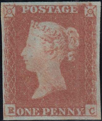 1848 1D PL.87 (SG8) CONSTANT VARIETY 'P CONVERTED TO R' (SPEC ...