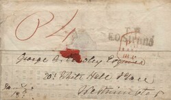 1840 ENTIRE LETTER MAILED 9TH JAN 1840, LAST DAY UNIFORM FOURPENNY ...