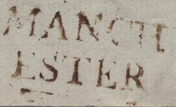 1773 MAIL MANCHESTER TO LONDON WITH 'MANCH/ESTER' HANDSTAMP (M21). ...