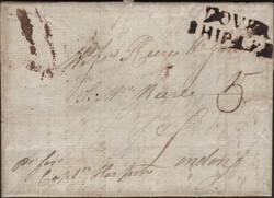 1787 MAIL GEORGE TOWN, GUYANA TO LONDON WITH 'DOVER/SHIP-LRE' HAND ...