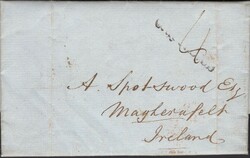1840 UNIFORM FOURPENNY POST LONDON TO MAGHERAFELT, IRELAND WITH ...