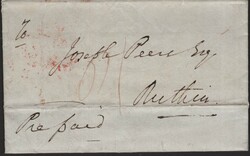 1840 UNIFORM PENNY POST FIRST DAY USAGE WITHIN WALES MOLD TO RUTHIN. ...