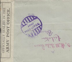 1942 UNDELIVERED MAIL NEILSTON, GLASGOW TO A SOLDIER IN INDIA WITH ...