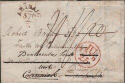 1810 WRAPPER ARISAIG, INVERNESSHIRE TO EDINBURGH RE-DIRECTED TO UIST, ...