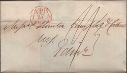 1822 MAIL INVERNESS TO EDINBURGH WITH 'INVERNESS/637-E/25 APR 1822' ...
