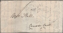 1820 LETTER NAIRN, HIGHLANDS TO CAWDOR CASTLE WITH 'NAIRN/617-E' ...