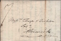 1830 MAIL NEWCASTLE TO ALNWICK WITH FINE PRINTED CONTENT. Letter, ...