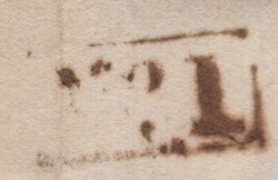 1825 MAILER WOOLER, NORTHUMBERLAND TO ALNWICK WITH 'Morpeth/Py Post' ...