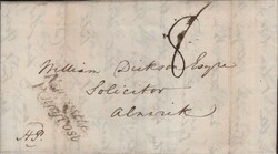 1839 MAIL STAMFORDHAM TO ALNWICK WITH 'Newcastle/Penny Post' ...