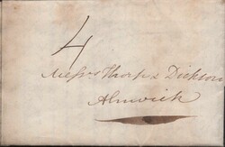 1838 MAIL WHITTINGHAM, NORTHUMBERLAND TO ALNWICK WITH ...