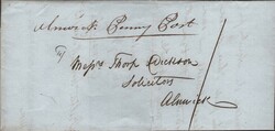 1837 LETTER BILTON HOUSE, NORTHUMBERLAND TO ALNWICK WITH RARE ...