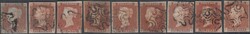 1843 DIE 1 1D IMPERF PLATE 32 (SG8) FINE USED COLLECTION (146 STAMPS) ...