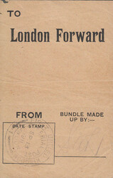1911 FIRST OFFICIAL U.K. AERIAL POST/"LONDON FORWARD" PRINTED BUNDLE ...