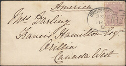 1858 MAIL STRABANE TO BALLYMONEY WITH SG40 CANCELLED 'STRABANE/412' ...