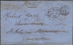 1855 PIECE WITH DIE 2 1D (SG21) 'GLOUCESTER/312' SPOON (RA37). Fine ...