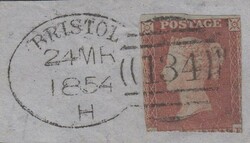 1854 SMALL PIECE 'LEEDS/447' SPOON TYPE 'A' (RA47). Small piece with ...