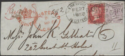 MALLOW SPOON IRISH TYPE (RA41). 1858 mourning envelope Mallow to Bath ...