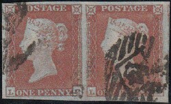 1851 PL.122 (LC LD) (SG8). Good to fine used 1851 1d pl.122 ...