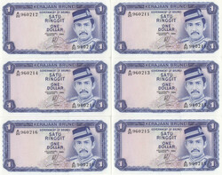 110.570.100: Banknoten - Asien - Brunei