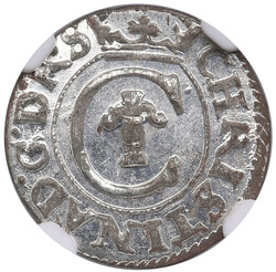 Latvia, City of Riga under Swedish rule, BI Schilling / Solidus 1635 ...