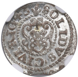Latvia, City of Riga under Swedish rule, BI Schilling / Solidus 1643 ...