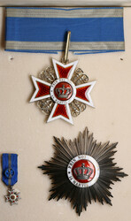 Kingdom of Romania Grand Officer Set of Order of the Romanian Crown ...