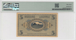 Estonia 5 Marka 1919 - PMG 53 About Uncirculated Pick 45a