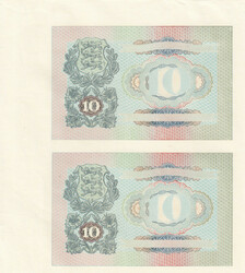 Estonia 10 Krooni 1940 "Progressive Proof" (2) UNC. Pick 68pp