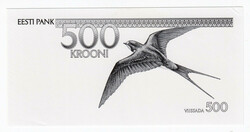 Estonia 500 Krooni - Printer rendition Very rare