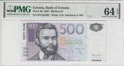 Estonia 500 Krooni 2007 - PMG 64 EPQ Choice Uncirculated Pick 89