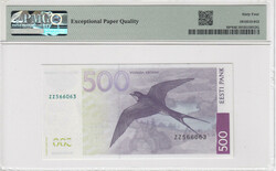Estonia 500 Krooni 2007 - Replacement - PMG 64 EPQ Choice ...