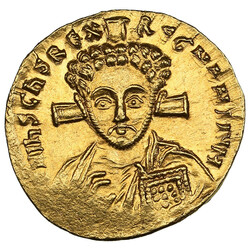 Byzantine Empire (Constantinople) AV Solidus, c. AD 705 – Justinian ...