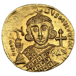 Byzantine Empire (Constantinople) AV Solidus, c. AD 705 – Justinian ...