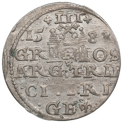 City of Riga under Polish rule, AR 3 Groszy (Trojak) 1588 – ...