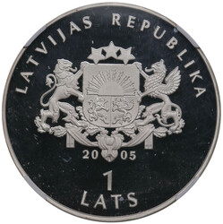Latvia (Berlin Mint) 1 Lats 2005 – Ice Hockey World Championship - ...