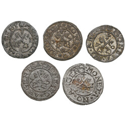 Free City of Riga 1 Schilling 1570-77 (5) Various condition. Date on ...