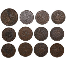 Group of coins: Netherlands, Curaçao - Wilhelmina (1890-1948) (12)