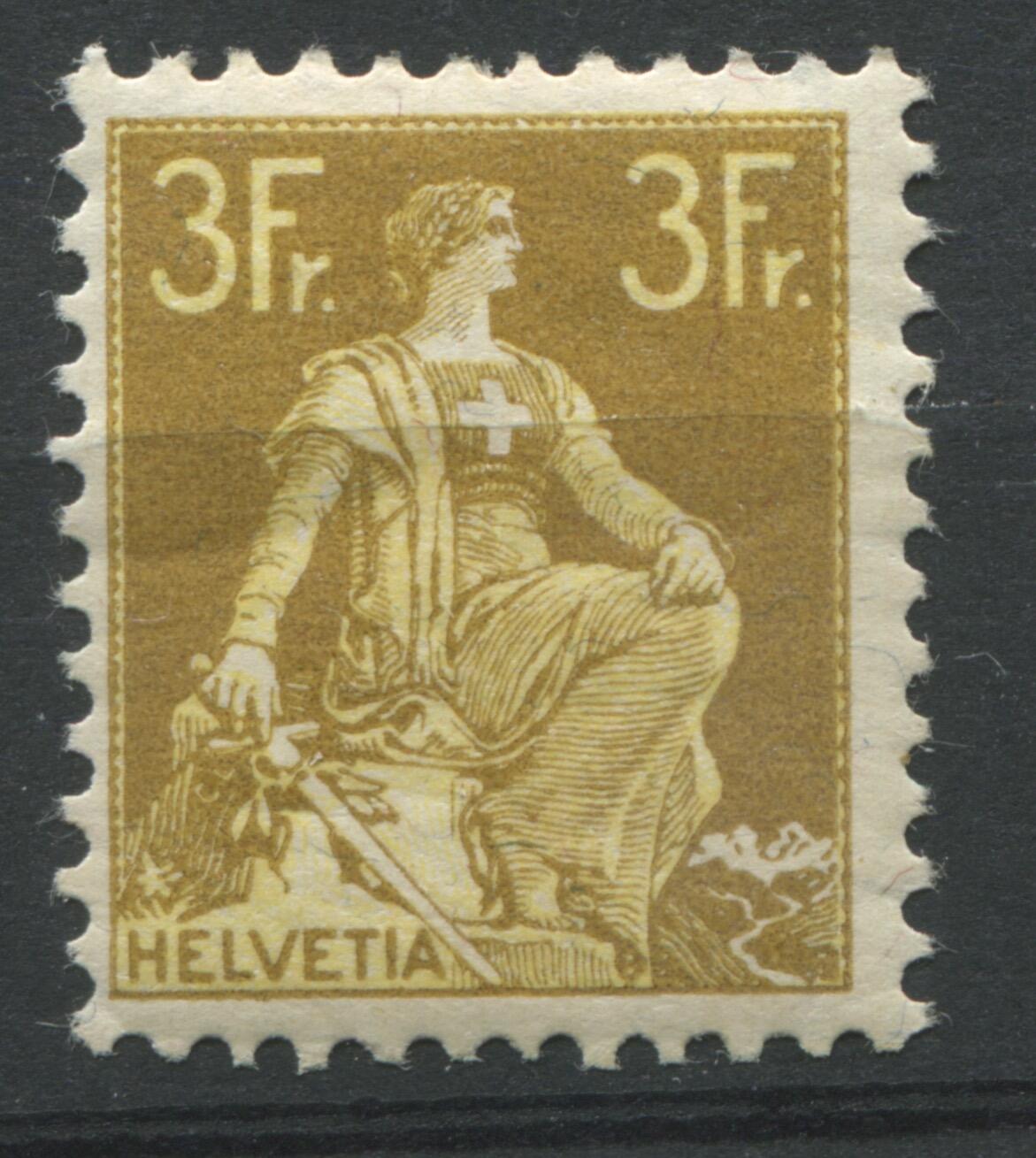 Helvetia mit Schwert, SBK Nr. 116 mit leichter Falzspur. Katalogwert ...