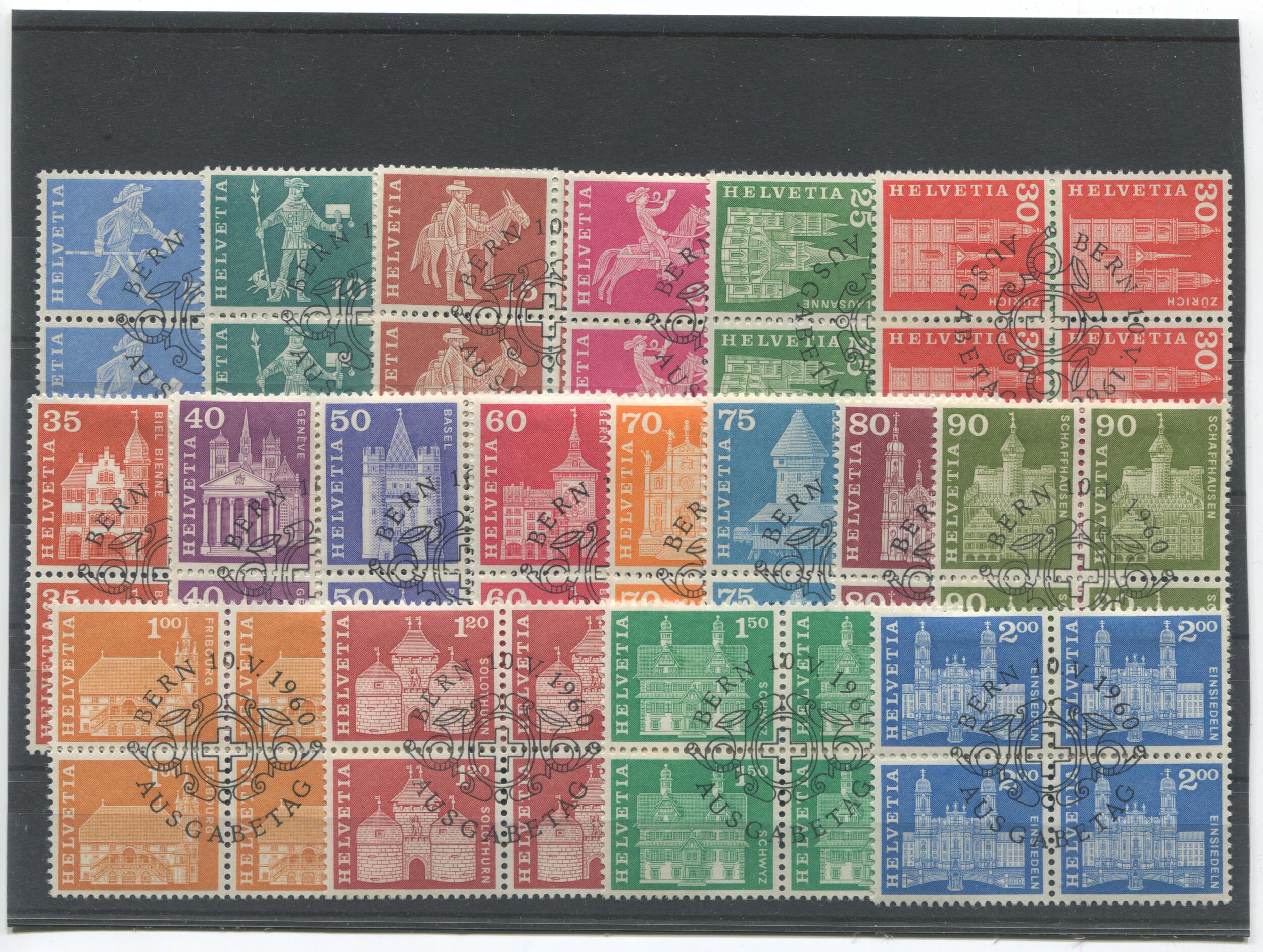 Serie Postgeschichtliche Motive und Baudenkmäler 1960, SBK Nr. 355 - ...