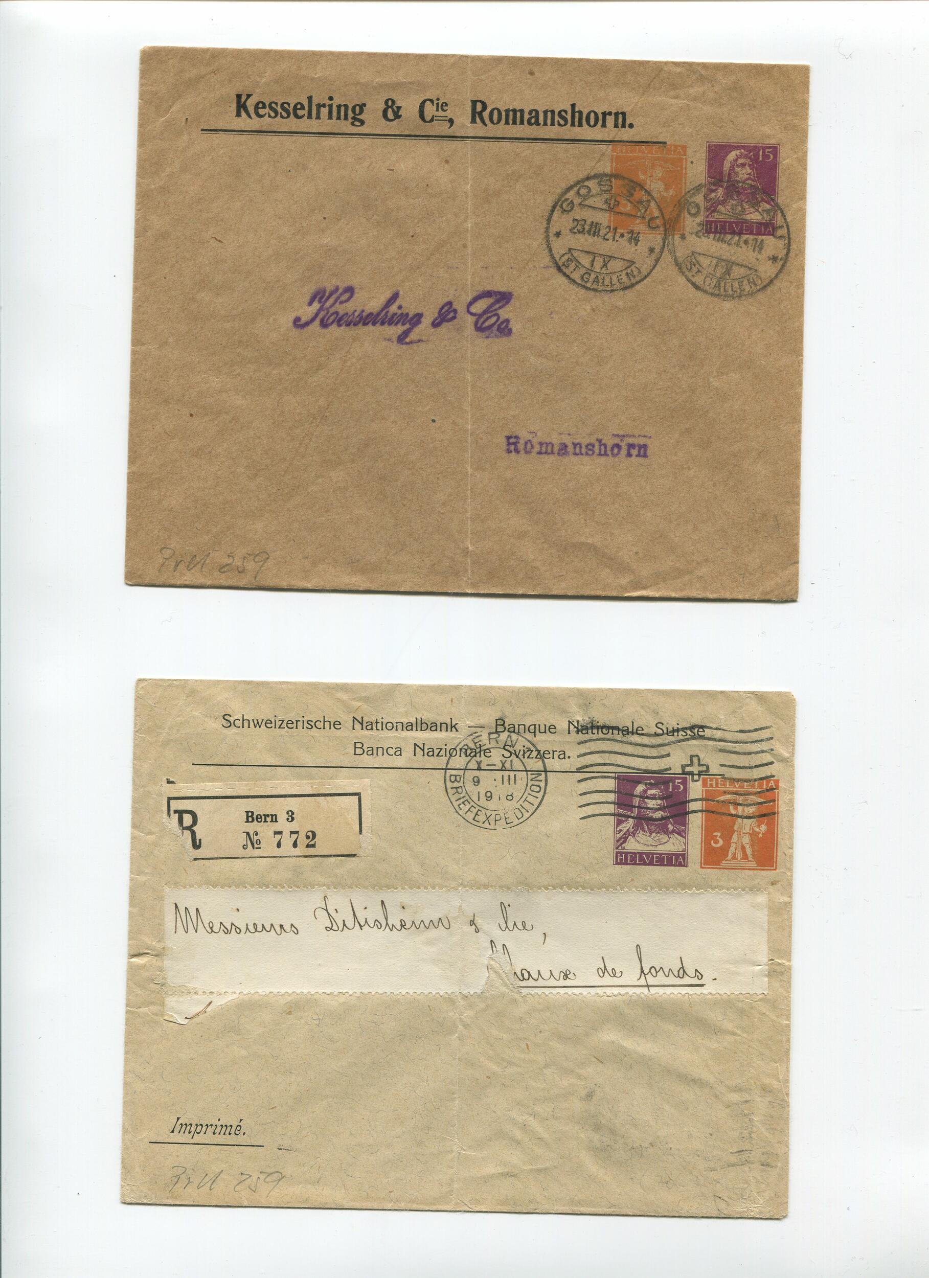 Image 2 for lot number 1683A for Philatelistenverein Biel-Seeland - Auktion 2025