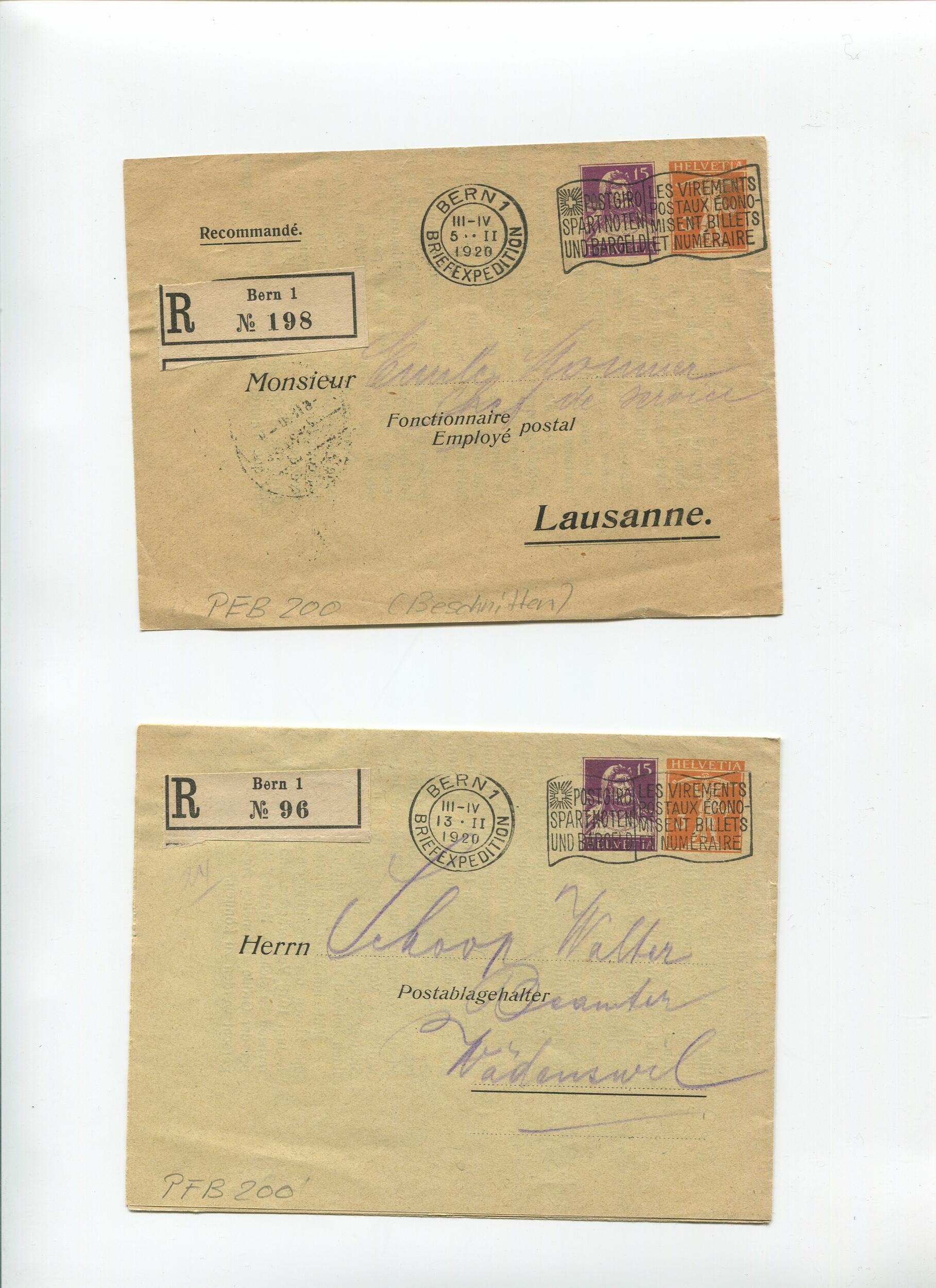 Image 3 for lot number 1683A for Philatelistenverein Biel-Seeland - Auktion 2025