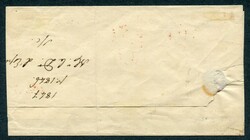 Kleiner Genfer Adler gelbgrün, SBK Nr. 5 auf Faltbrief von Genf nach ...