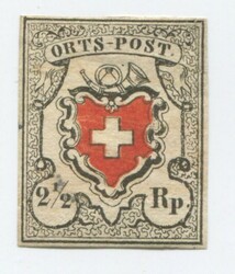 Orts-Post mit Kreuzeinfassung, SBK Nr. 13I Type 19, ungebraucht mit ...