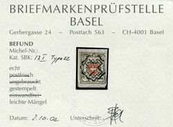 Orts-Post mit Kreuzeinfassung, SBK Nr. 13 I, Type 22, entwertet mit ...