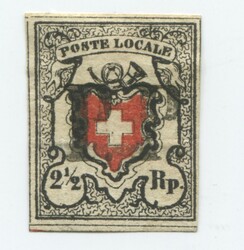 Poste Locale mit Kreuzeinfassung, SBK Nr. 14Ib Type 2 in der ...