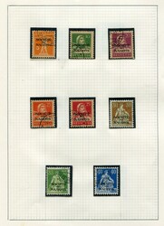 Dienstmarkensammlung im gestempelter Auführung aufgezogen in kleinem ...